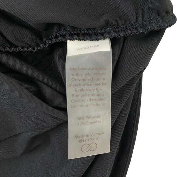 CALIA by Carrie Underwood Black Strappy Keyhole Back Ruched Tank Top Women's XS - Picture 6 of 7